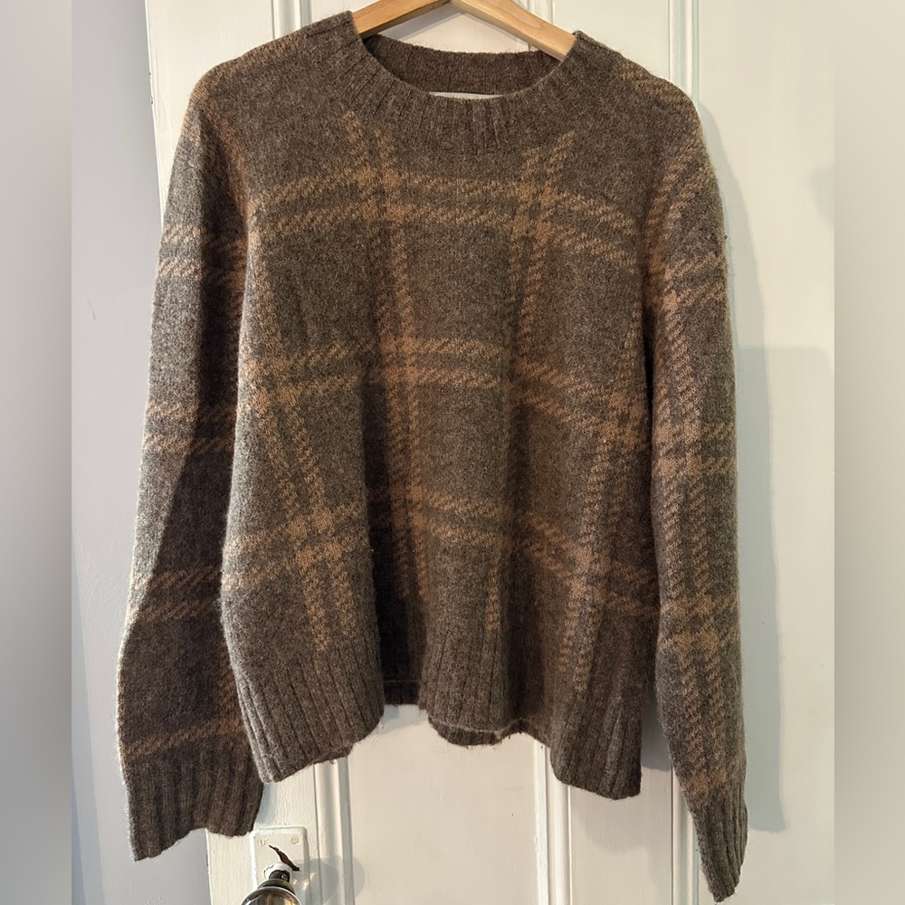 XL everlane Alpaca Cropped Crewneck Sweater
